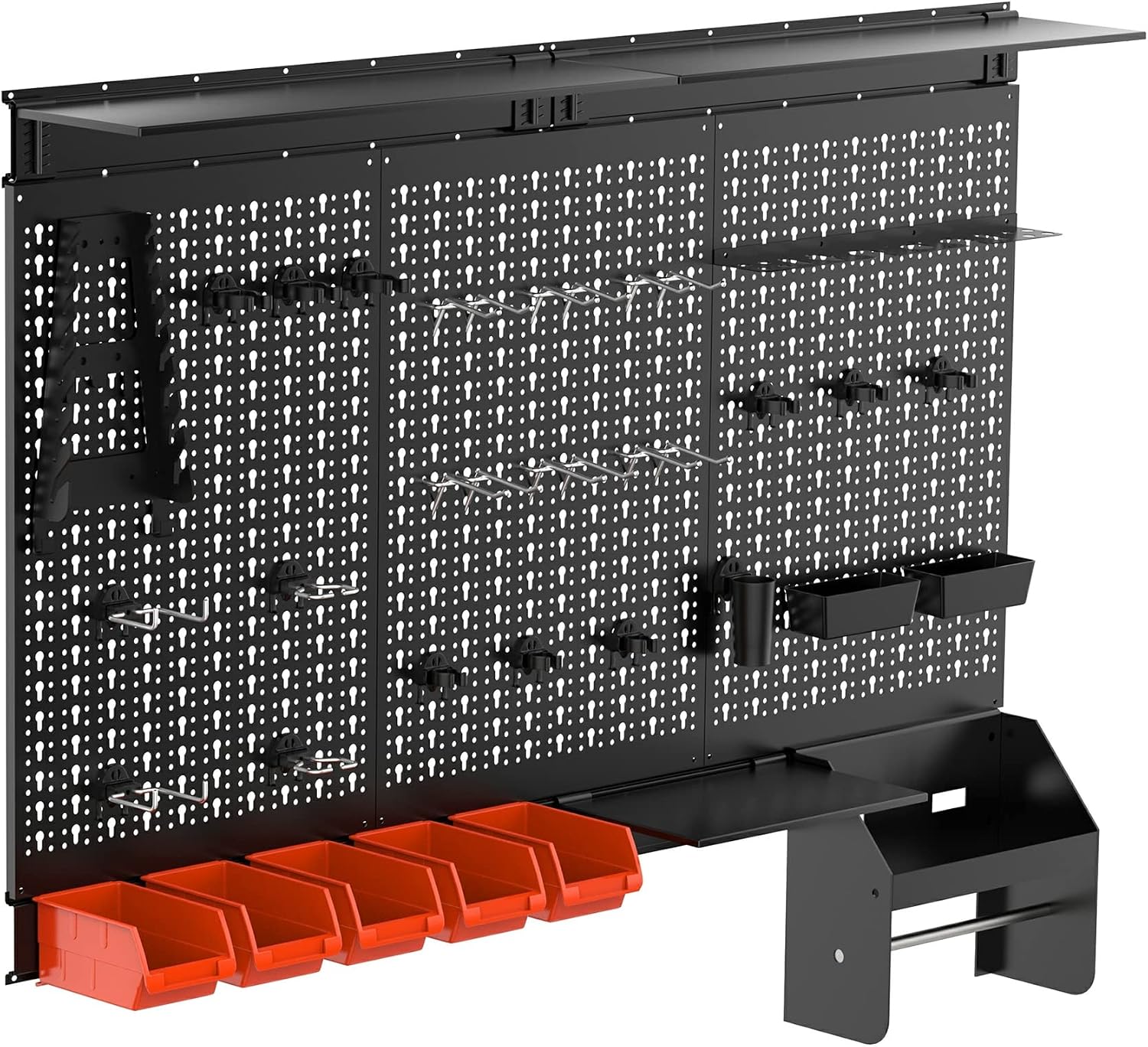 Workshop Tools Board - Metal Pegboard Duvar Düzenleyici Panel Seti,