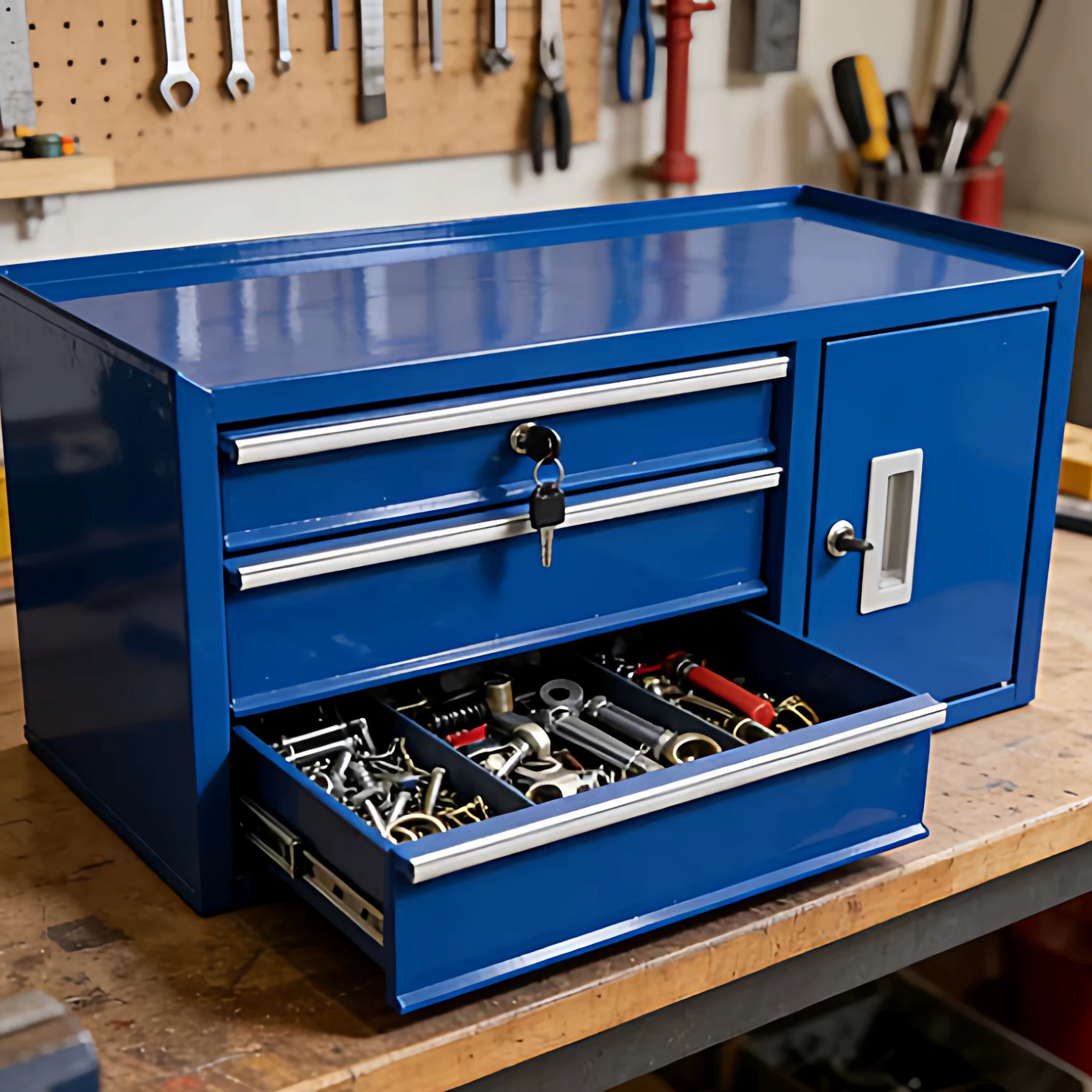 Tools Box For Workshop - Çok Amaçlı Demir Masaüstü Alet Dolabı
