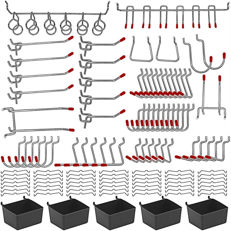 Workshop Tools Board - 114 Parça Pegboard Kancaları Seti, Garaj