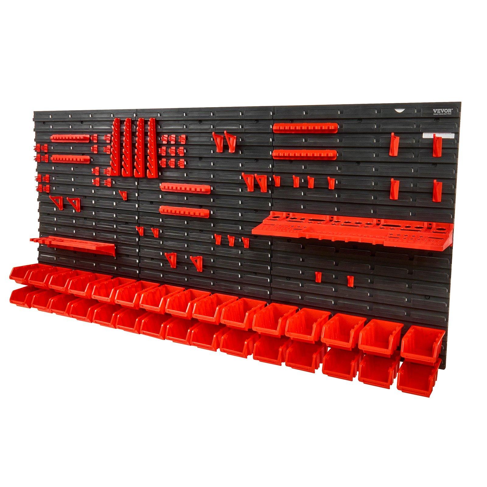 Workshop Tools Storage - Duvara Monte Edilebilen 30 Bölmeli Plastik