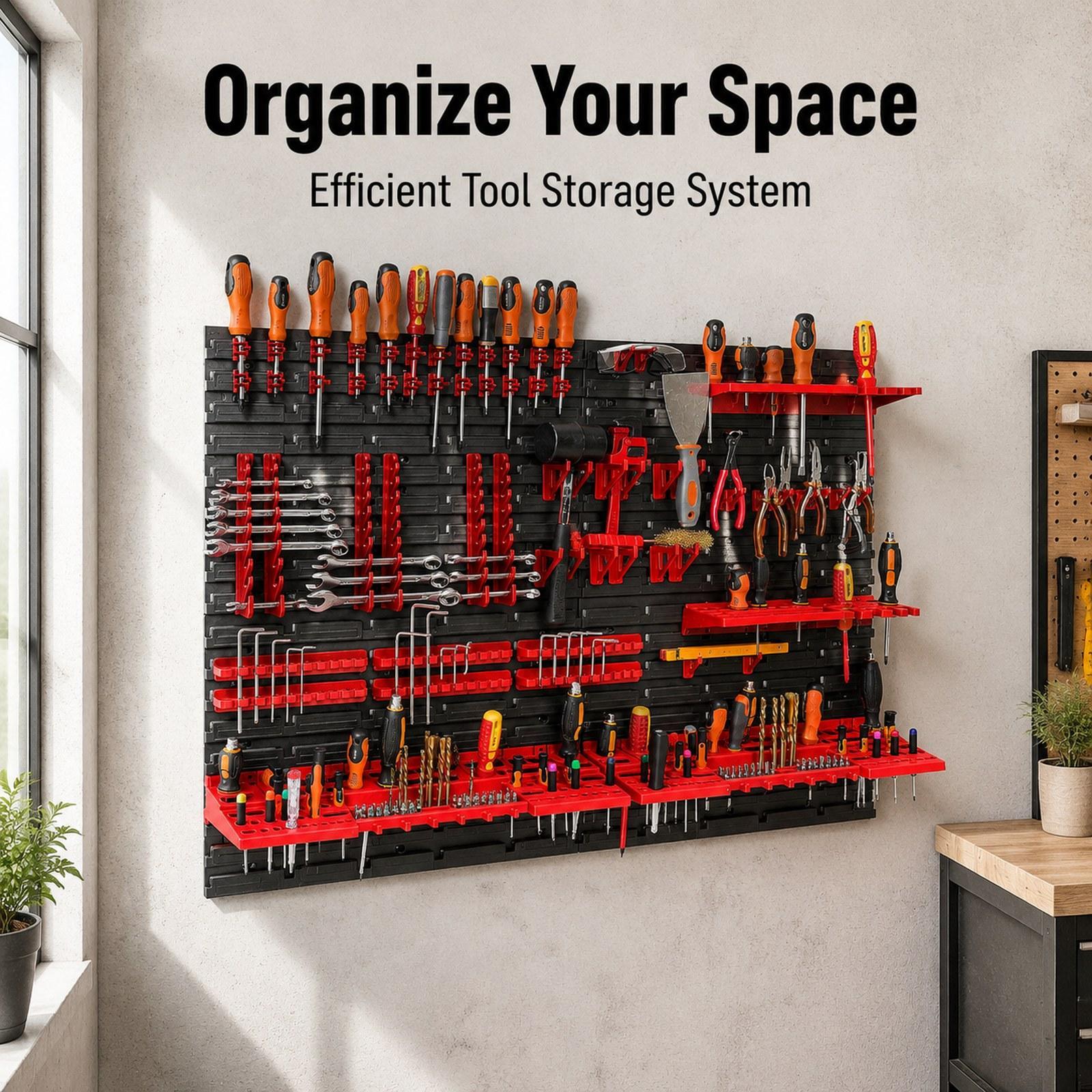 Workshop Tools Board - Duvara Monte Edilen Depolama Kutuları ve