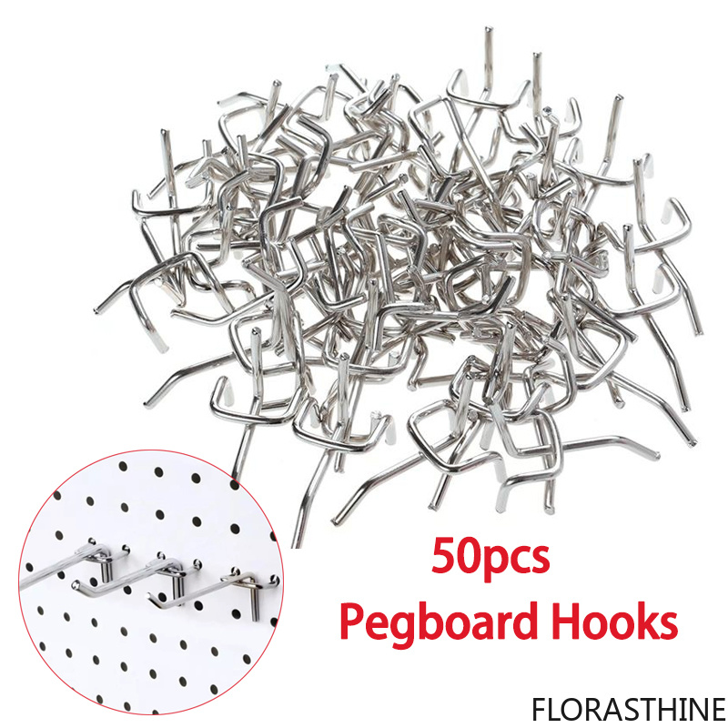 Workshop Tools Board - 50 Adet Pegboard Kancası, Garaj Çalışma