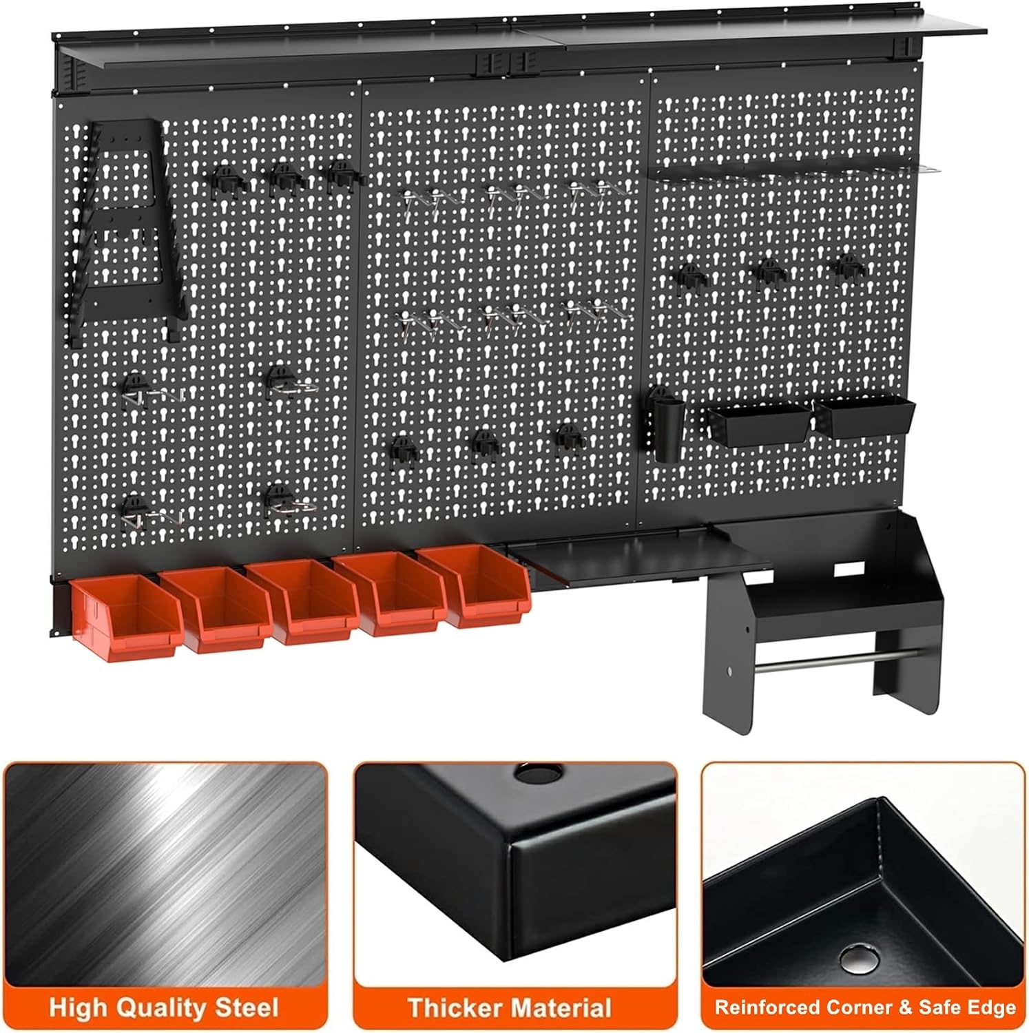 Metal Pegboard Duvar Düzenleyi - Workshop Tools Board incelemesi ve fiyatı
