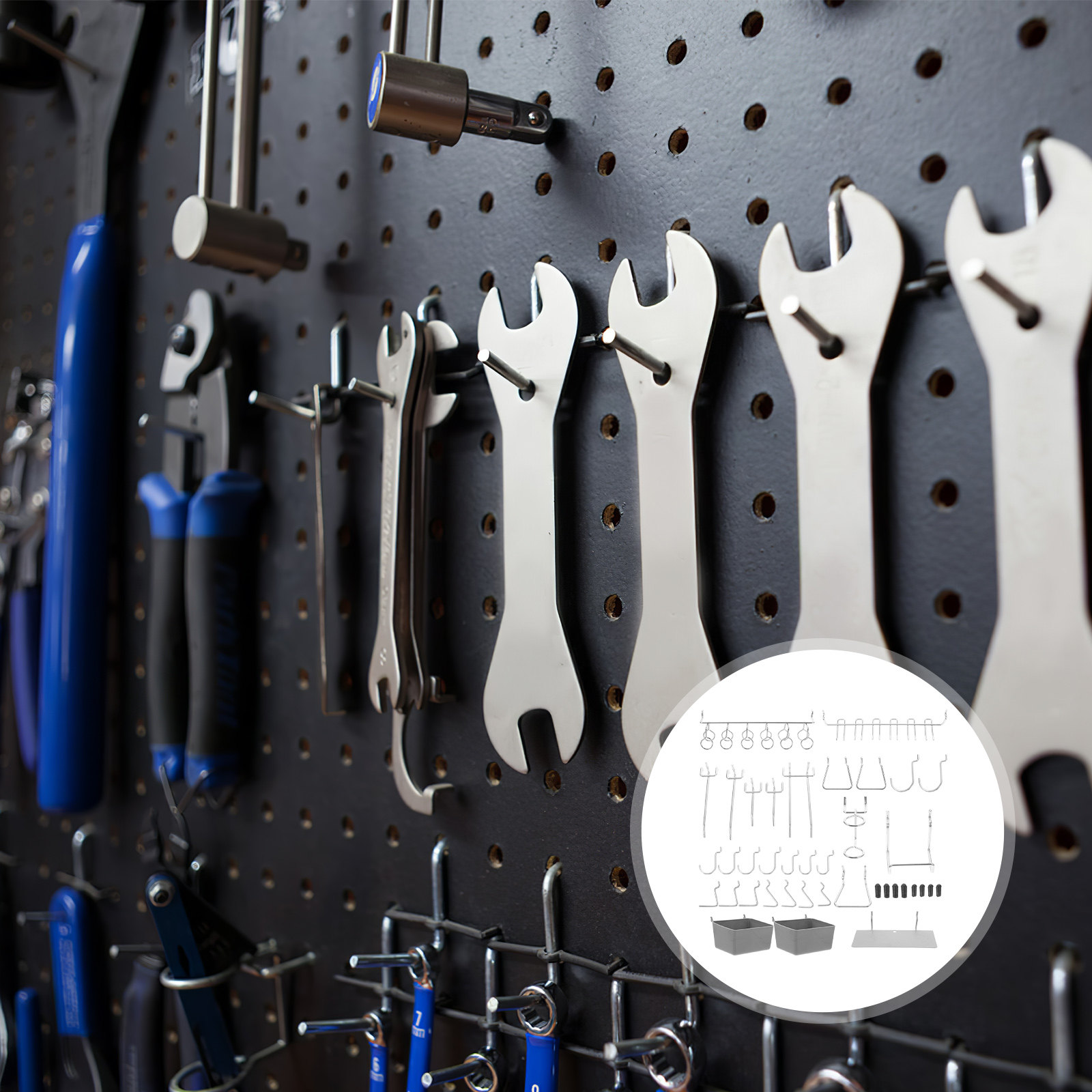 140 Adet Delikli Panoya Asılab - Workshop Tools Board incelemesi ve fiyatı