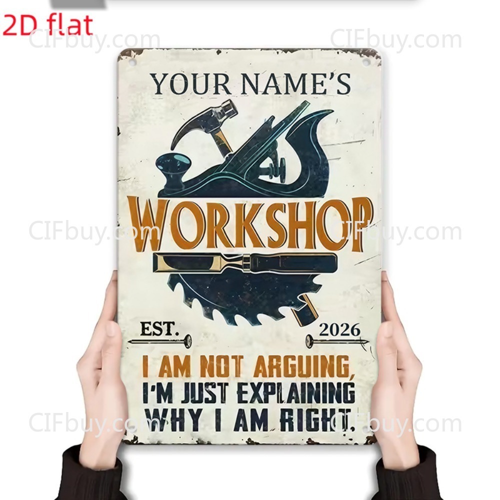 Özel İsim Atölyesi Metal Tabel - Workshop Tools Name incelemesi ve fiyatı