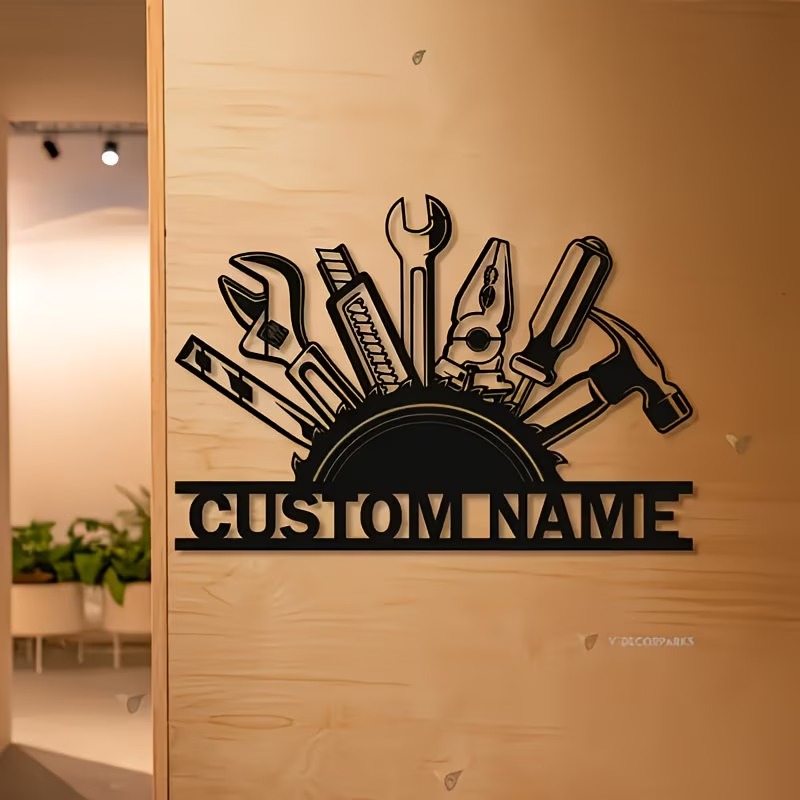 Özel Metal Alet Duvar Sanatı - - Workshop Tools Name incelemesi ve fiyatı